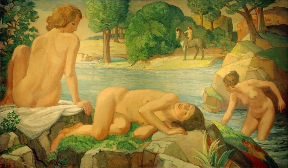Estate (donne allo stagno) , 1931